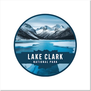 Lake Clark Round Emblem Posters and Art